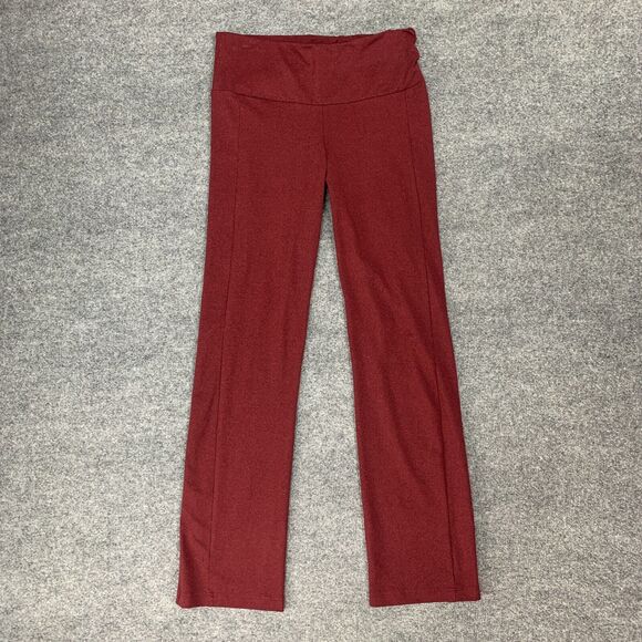 Betabrand Travel Yoga Pant Womens PM Medium Petite Heather Red Stretch Pull On - Picture 2 of 10